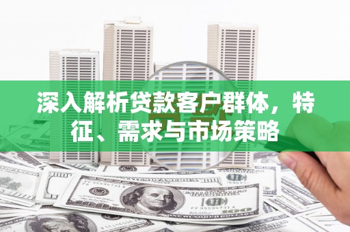 阳西深入解析贷款客户群体，特征、需求与市场策略