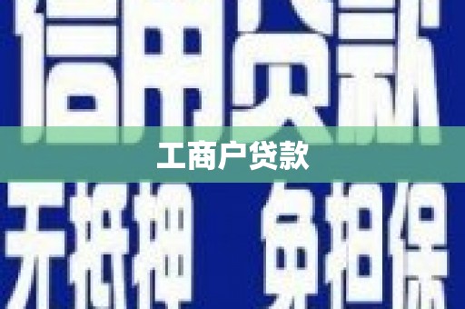 阳西工商户贷款
