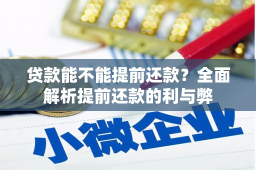 阳西贷款能不能提前还款？全面解析提前还款的利与弊