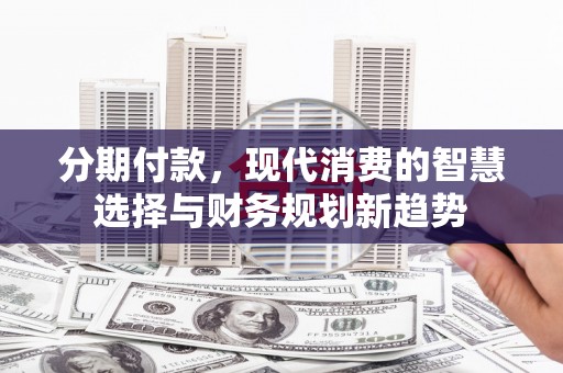 阳西分期付款，现代消费的智慧选择与财务规划新趋势