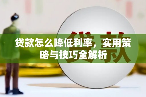 阳西贷款怎么降低利率，实用策略与技巧全解析
