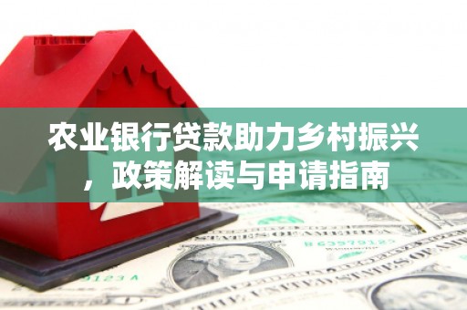 阳西农业银行贷款助力乡村振兴，政策解读与申请指南