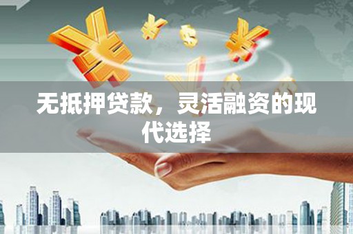 阳西无抵押贷款，灵活融资的现代选择