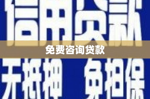 阳西免费咨询贷款